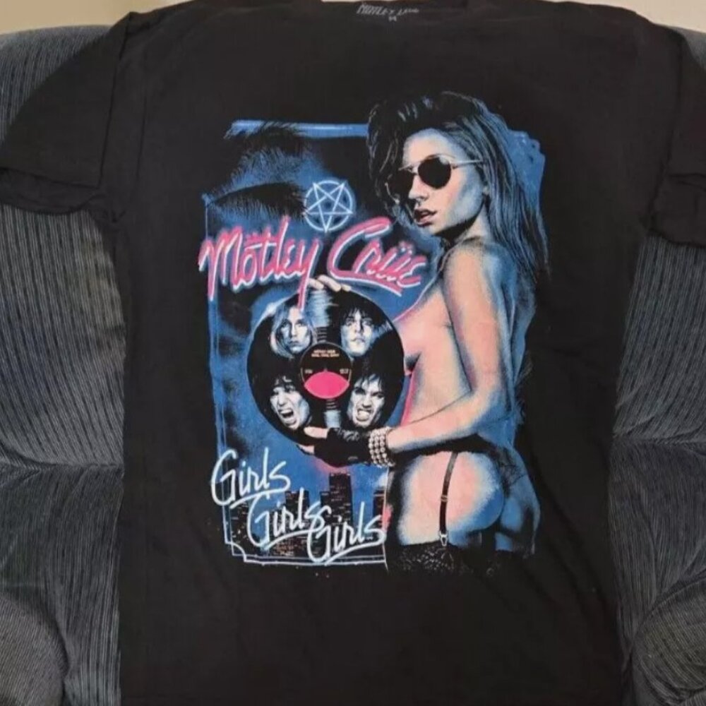 MOTLEY CRUE GIRLS GIRLS GIRLS SHIRT RARE